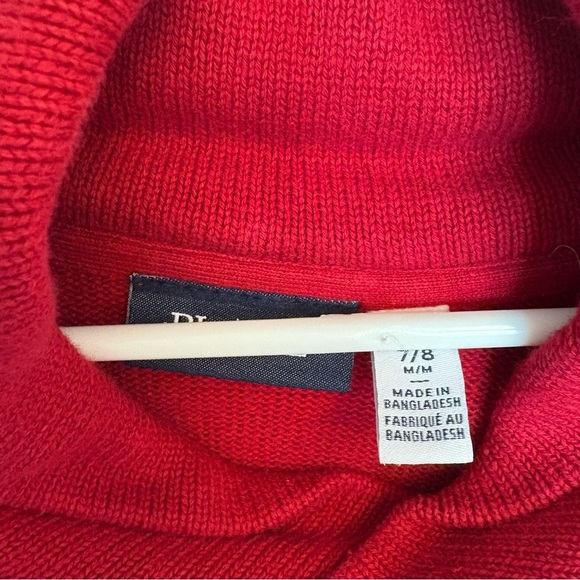 Childrens Place Red Patterned Knit Christmas Sweater size 7/8 - Picture 6 of 6